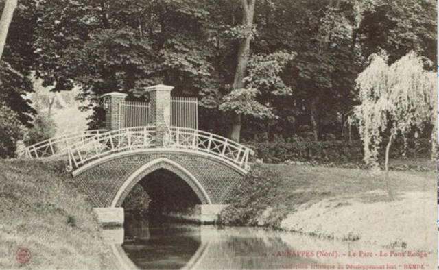 101 annappes - le parc - le pont rouge